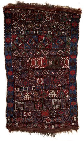 Carpet, wool, Kurdish, circa 1900.