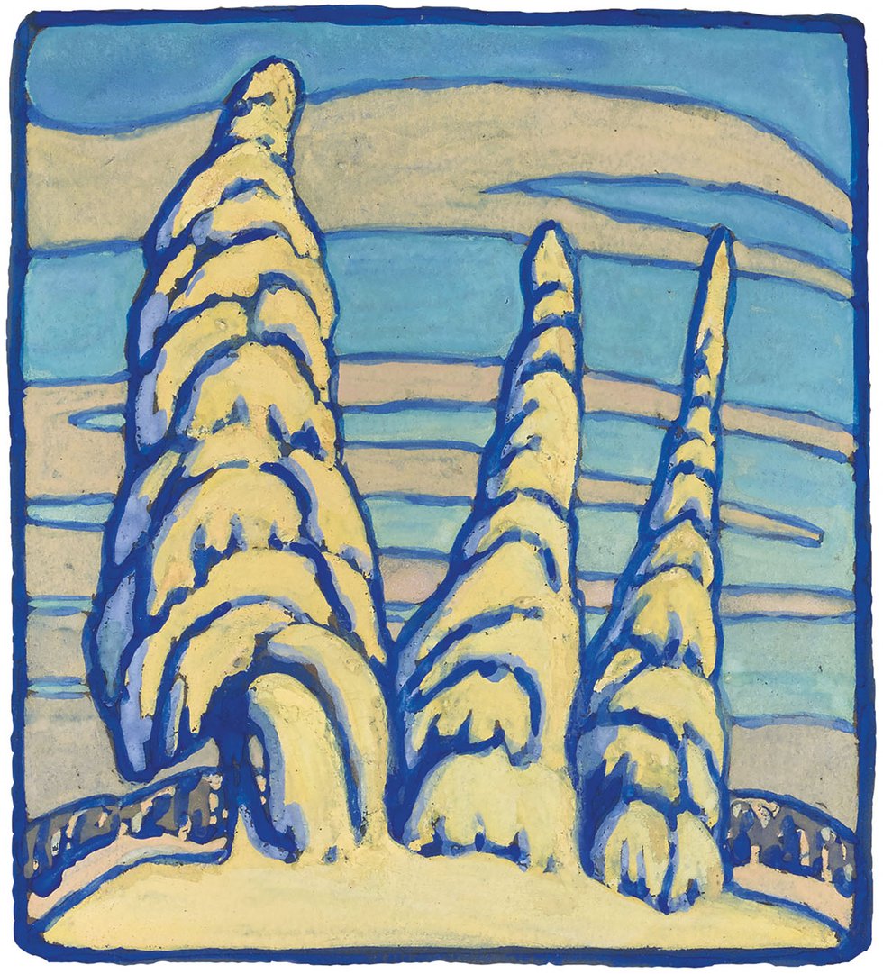 Lawren Stewart Harris, "Snow-Covered Trees," 1929