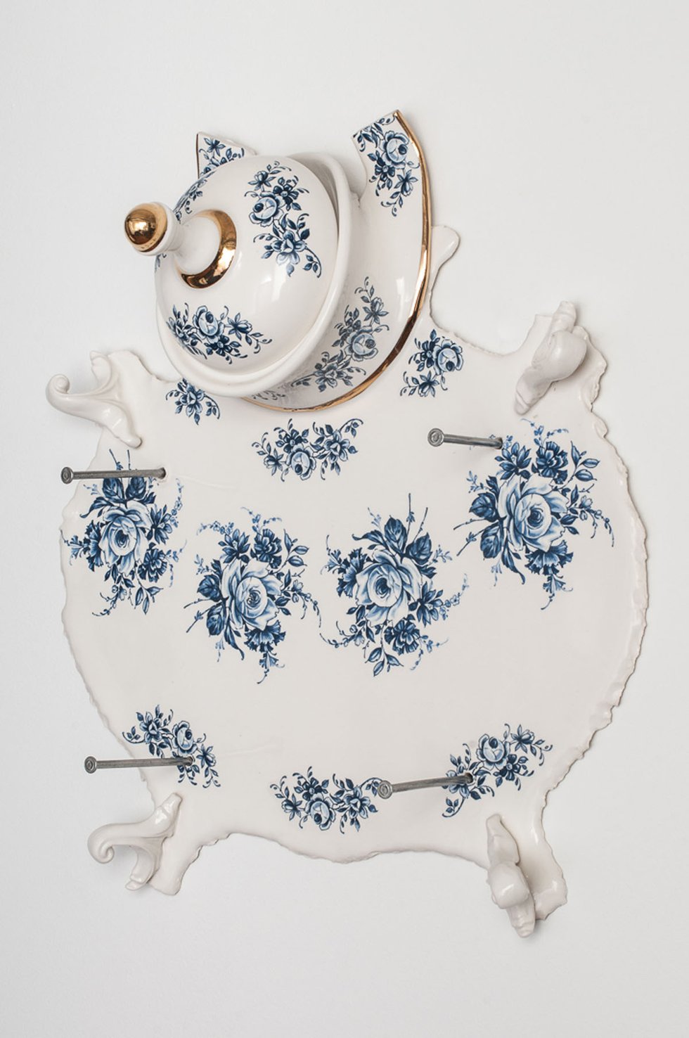 Laurent Craste, "Dépouille aux fleurs ‘Bleu de Delft'," 2012/2015