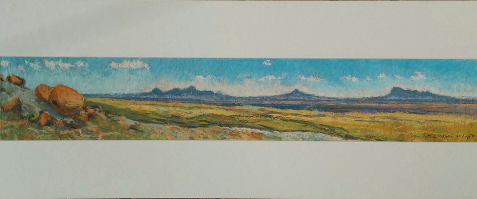Dean Tatam Reeves, "Panorama – Red Rock Coulee / Sweetgrass Hills," nd
