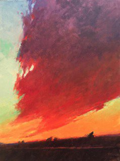 David Sharpe, "Sunset Cloud," 2017