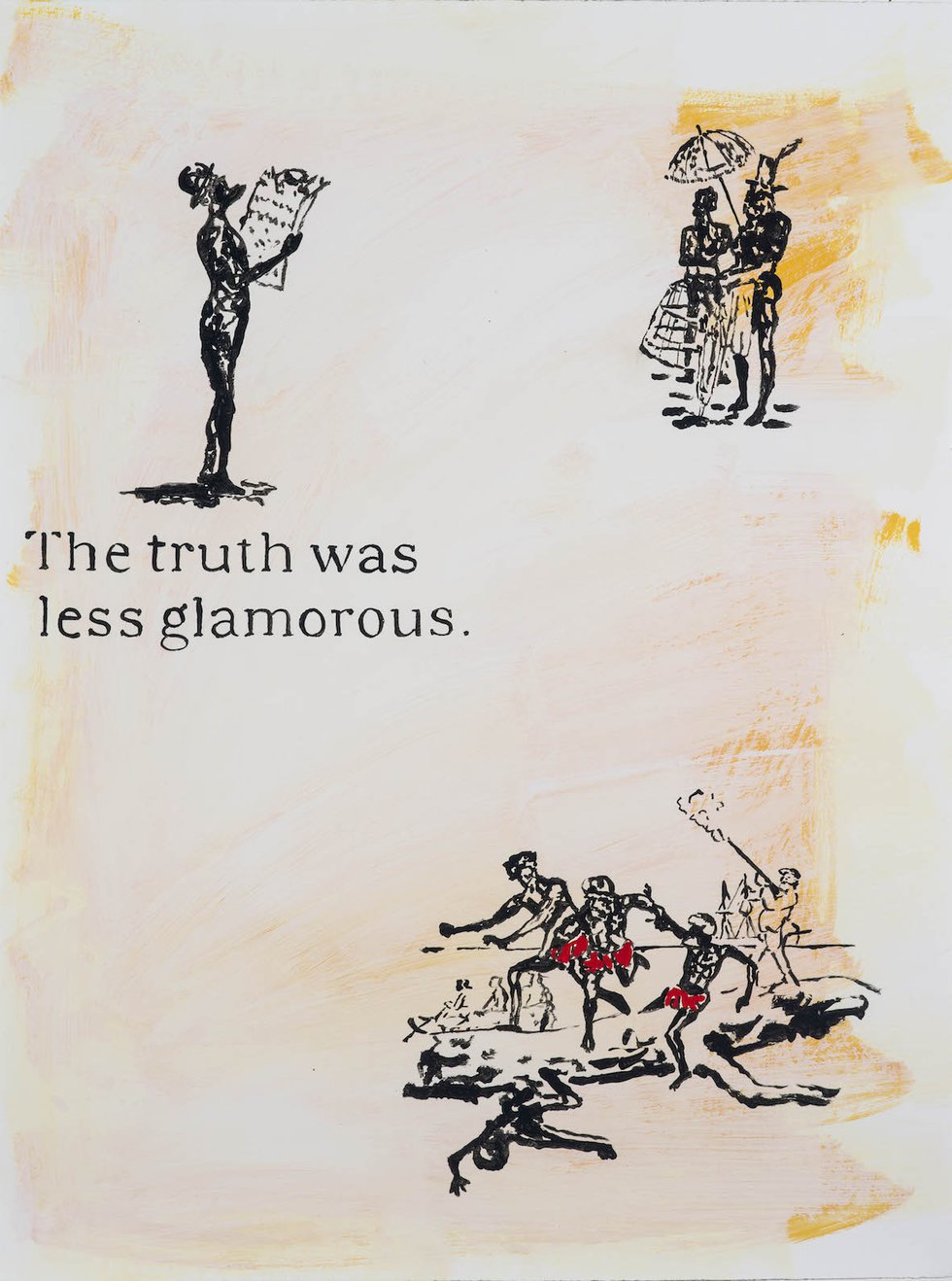 Gordon Bennett, "Untitled (The Truth was Less Glamorous)," circa 1992