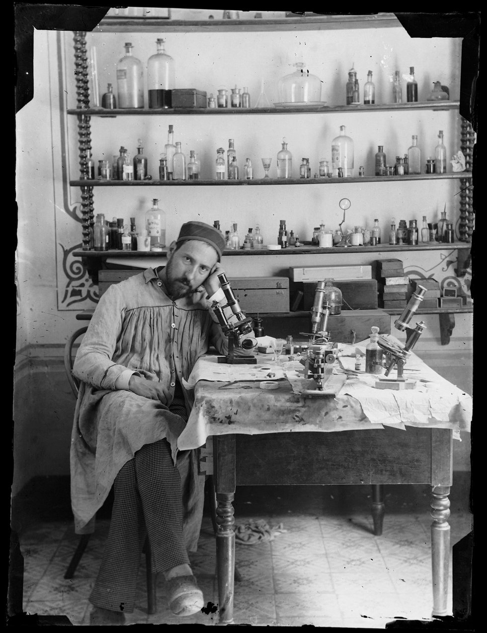Santiago Ramón y Cajal, "Untitled (self portrait)," c.1885