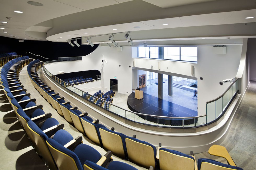 The upper level of the theatre at Emily Carr University of Art and Design in Vancouver. Photo courtesy of ECUAD.