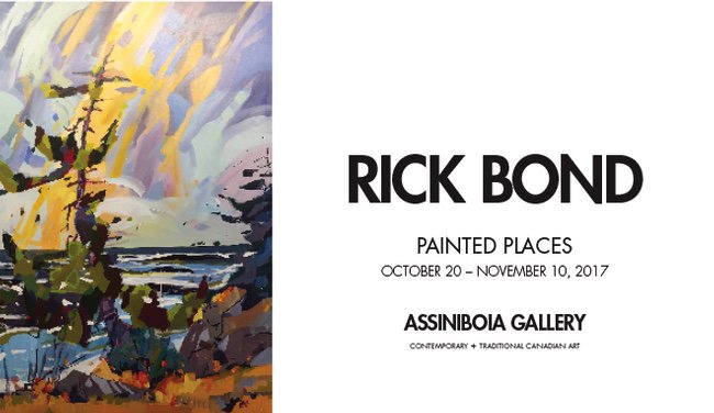 Rick Bond "Painted Places, Invitation," 2017