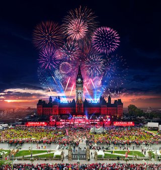 Stephen Wilkes, &quot;Canada 150, Ottawa, Canada, Day to Night,&quot; 2017 (photograph ©Stephen Wilkes)