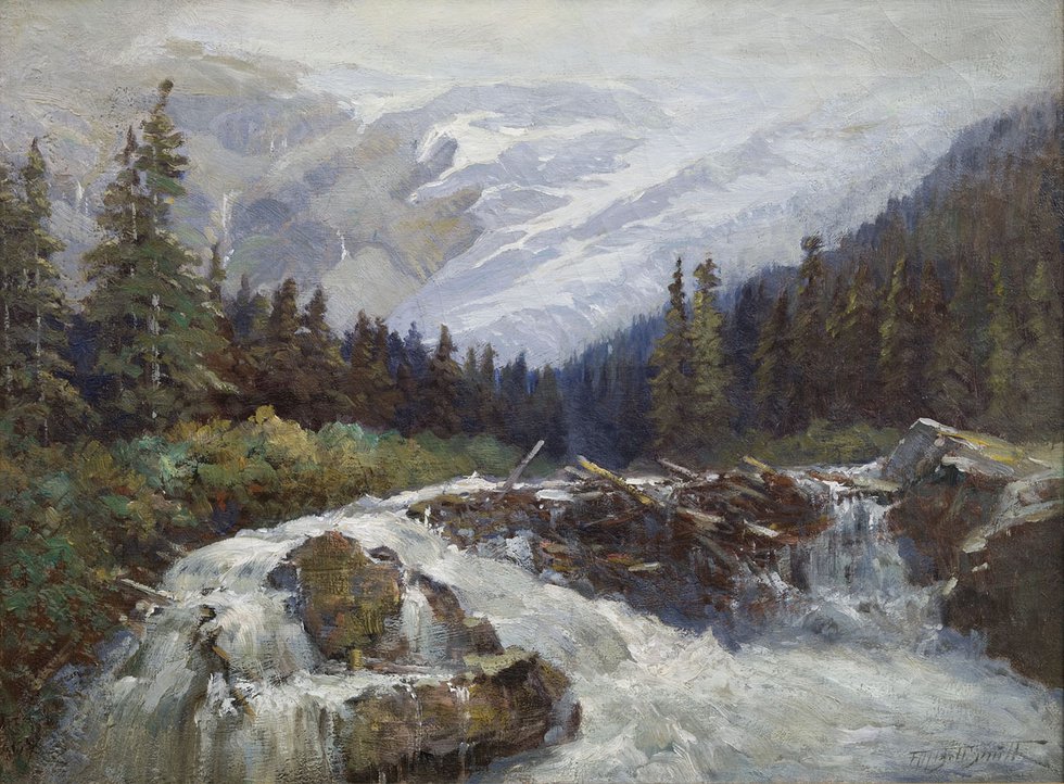 Frederic Marlett Bell-Smith, “Illecillewaet River and Glacier,” 1890-1900