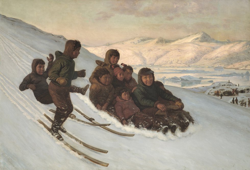 Carl Rasmussen, &quot;The Ride Home, Greenland,&quot; 1875