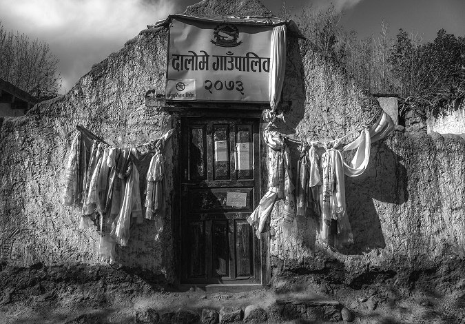 Anne Tapler White, &quot;The Voting Office, Ghami, Nepal,&quot; 2017
