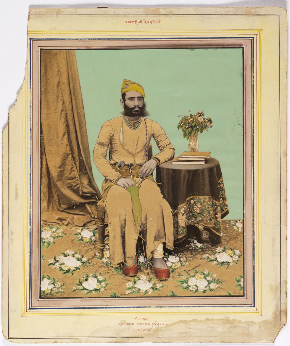 Ghasiram Haradev Sharma, “Portrait of Bhadariji Devarajaji,” 1890s