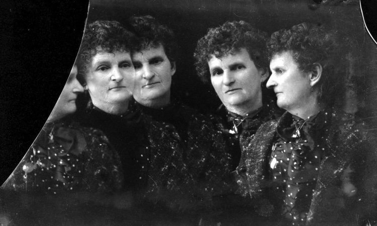 Hannah Maynard, "A multiple exposure self portrait by Hannah Maynard," 1890