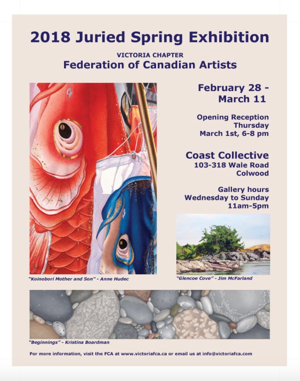FCA Victoria Chapter 2018 Juried Spring Exhibition