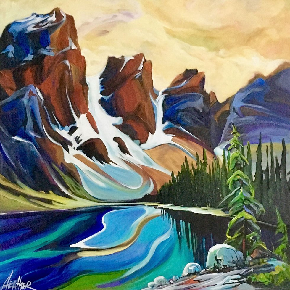 Heather Pant, "Tranquility of Moraine Lake," 2017