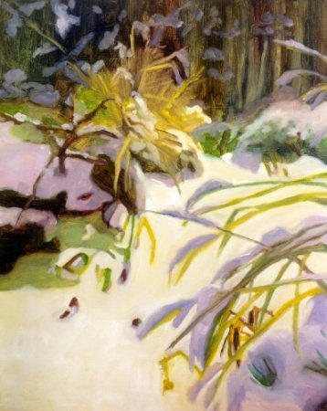 Pat Palmer, "Snow By The Pond," 2014