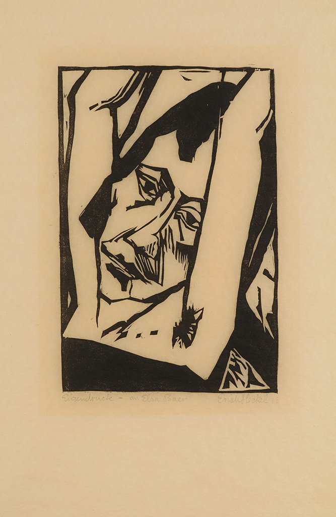 Erich Heckel, “Junges Mädchen (Young Woman),” 1913