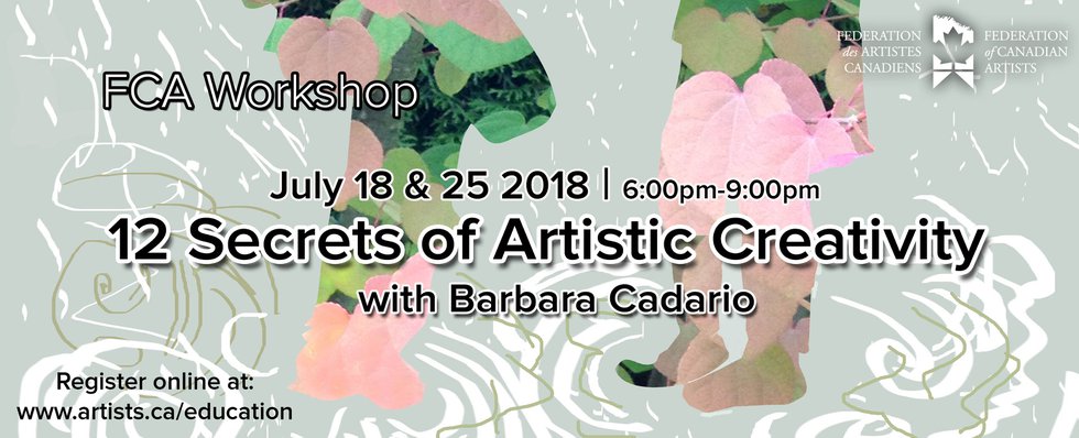 Barbara Cadario, Federation Gallery, "12 Secrets of Artistic Creativity," 2018