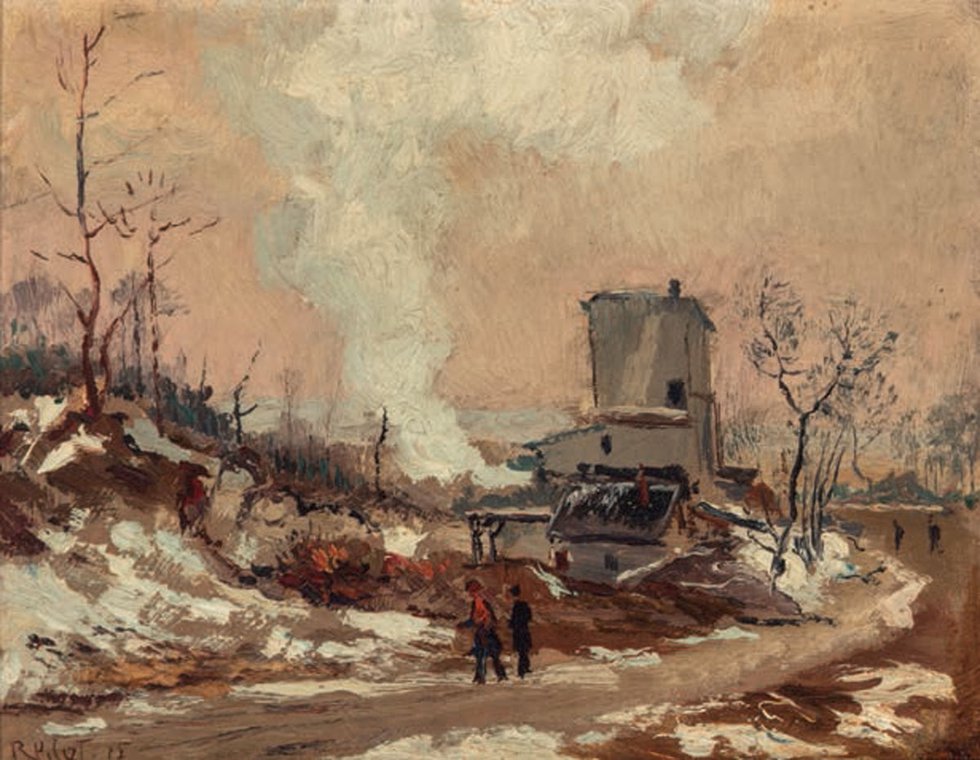 Robert Wakeham Pilot, "The C.N.R. Tunnel Shaft in Outremont," 1915