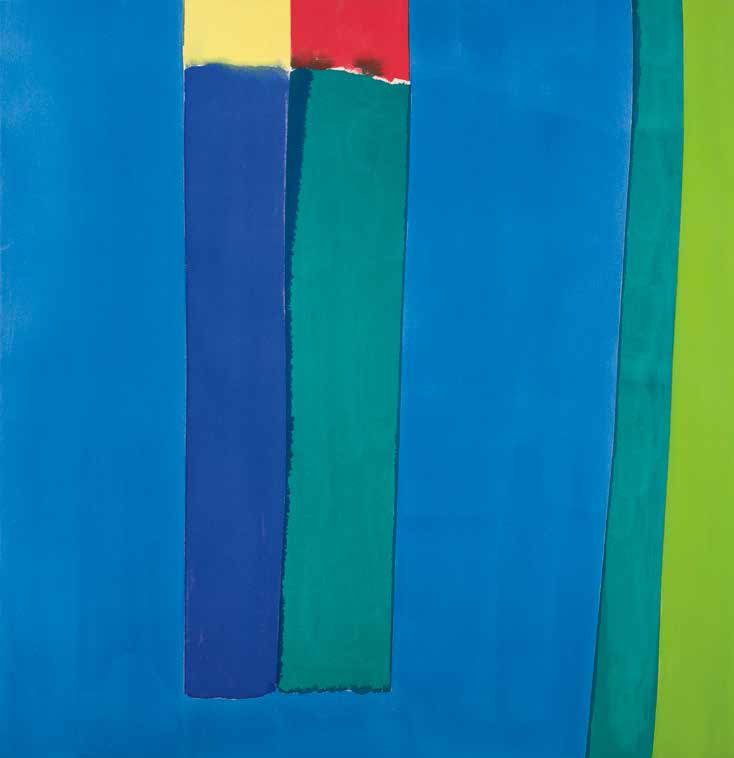 William (Bill) Perehudoff, "AC-64-3-A," titled and inscribed "Blue Verticals," 1964