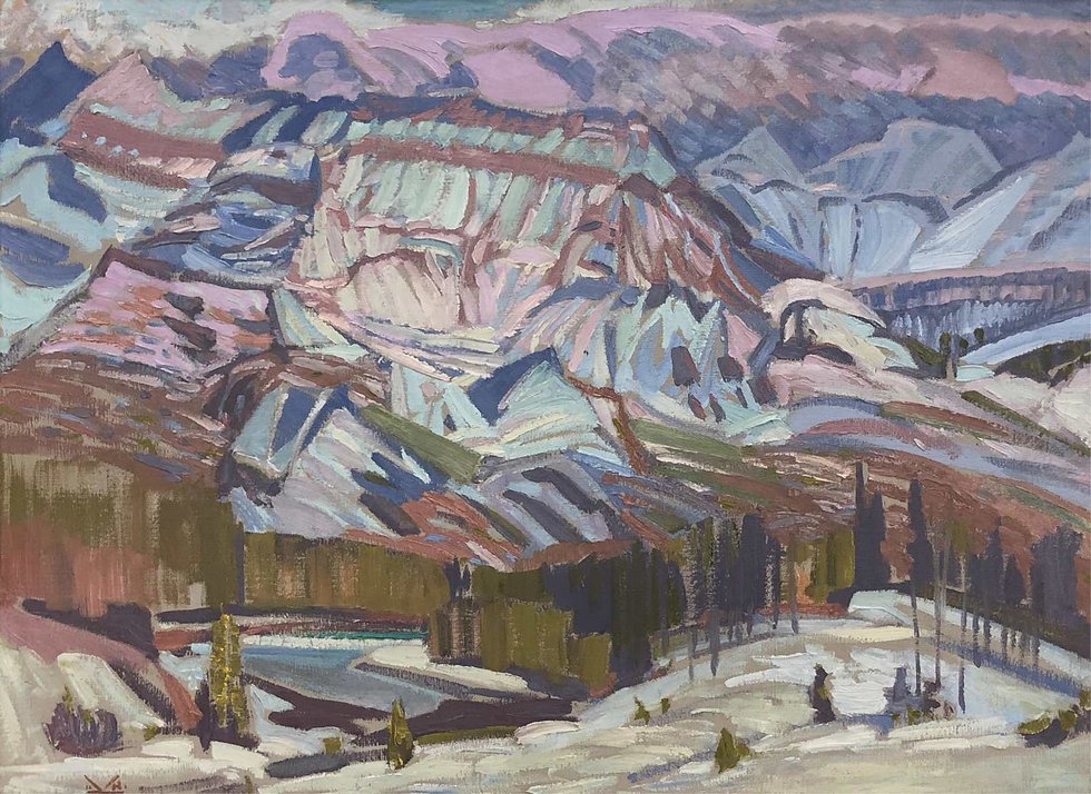 Illingworth Holey (Buck) Kerr, "Winter Mountainscape," 1966