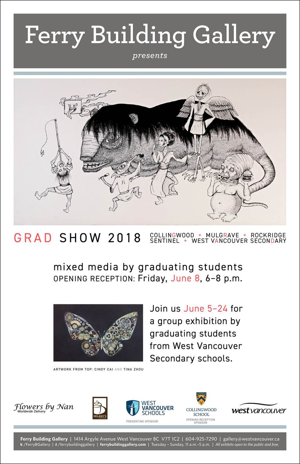 Grad Show 2018, West Vancouver Graduating Students