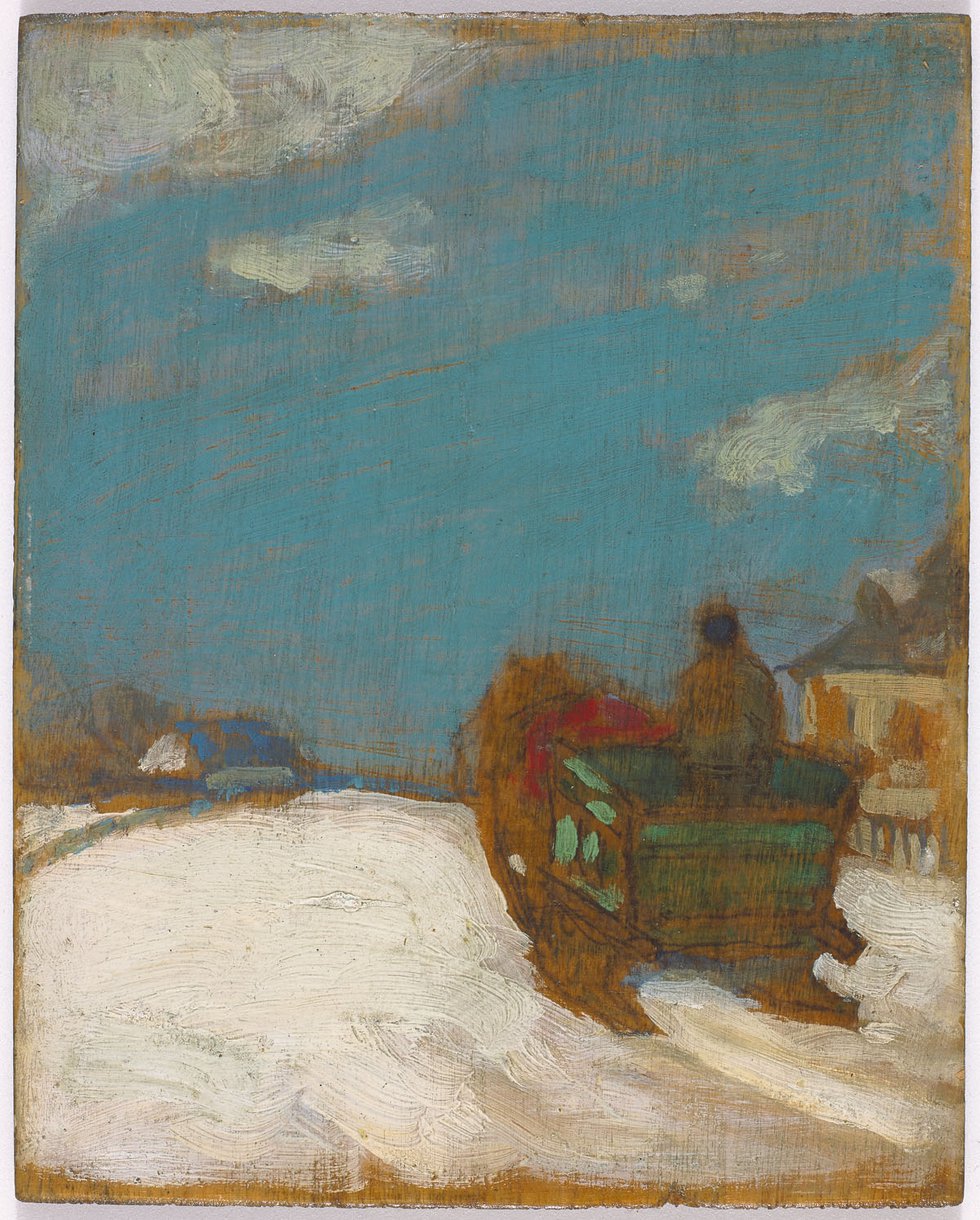 James Wilson Morrice, "Study for 'Effet de neige, traîneau'," circa 1905-1906