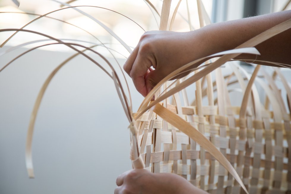 Ursula Johnson, "Basket Weaving," 2015