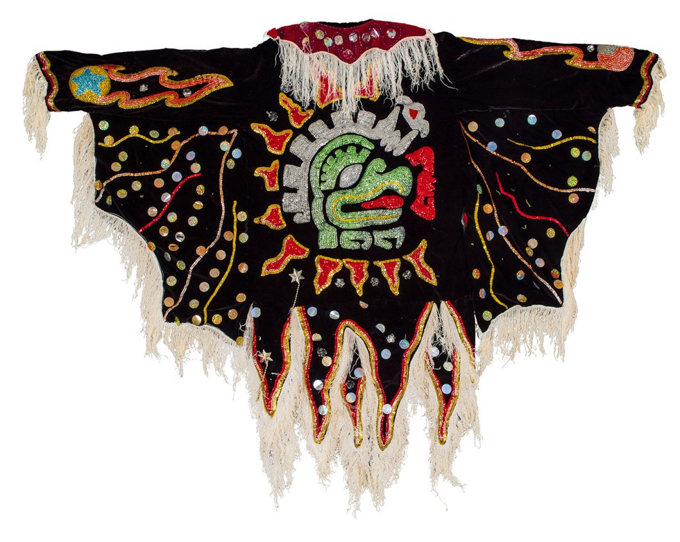 Felipe Horta, “Untitled,” undated, fragment of a devil tunic worn for Christmas plays in Mexico (photo by Alina Ilyasova, courtesy of UBC Museum of Anthropology)