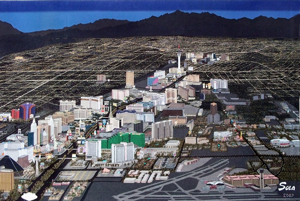 Sola Fiedler, "Las Vegas tapestry," 2009