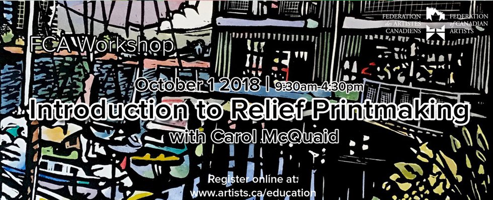 Carol McQuaid, "Introduction to Relief Printmaking," 2018