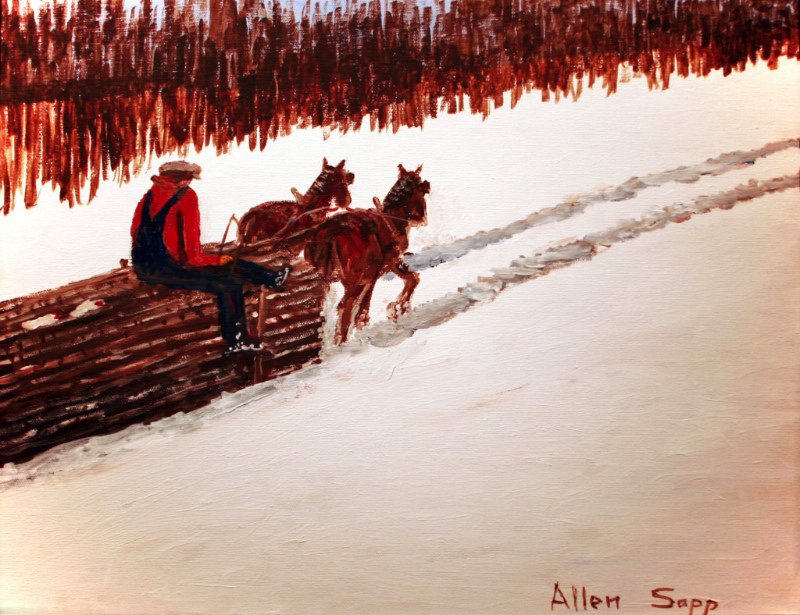 Allen Sapp, "Going Home with a Full Load," nd
