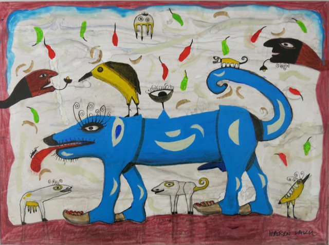 Harin Vakil, "Blue Dog," nd