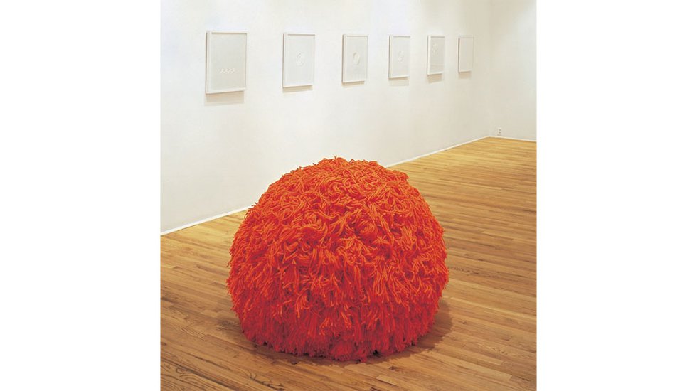 Kathy Slade, "Orange Pom-pom," 2002