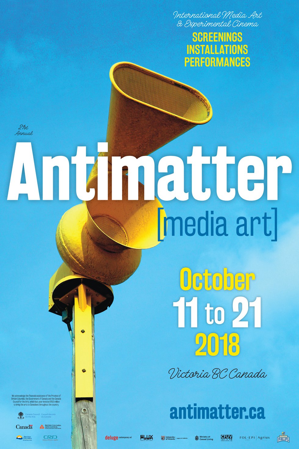 Deluge Contemporary Art, "Antimatter [media art]," 2018