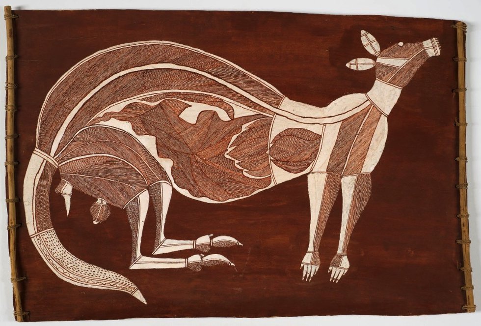 Dick Nguleingulei Murrumurra, "Nadulmi the Kangaroo," ca. 1970