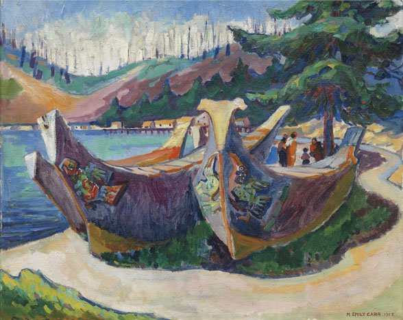 Emily Carr, "War Canoes, Alert Bay," 1912