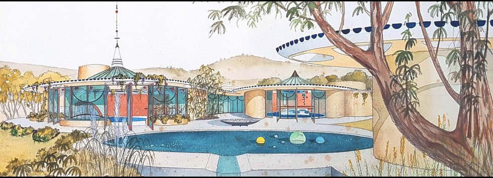 Fred Hollingsworth, Design for a Show House, c. 1960,