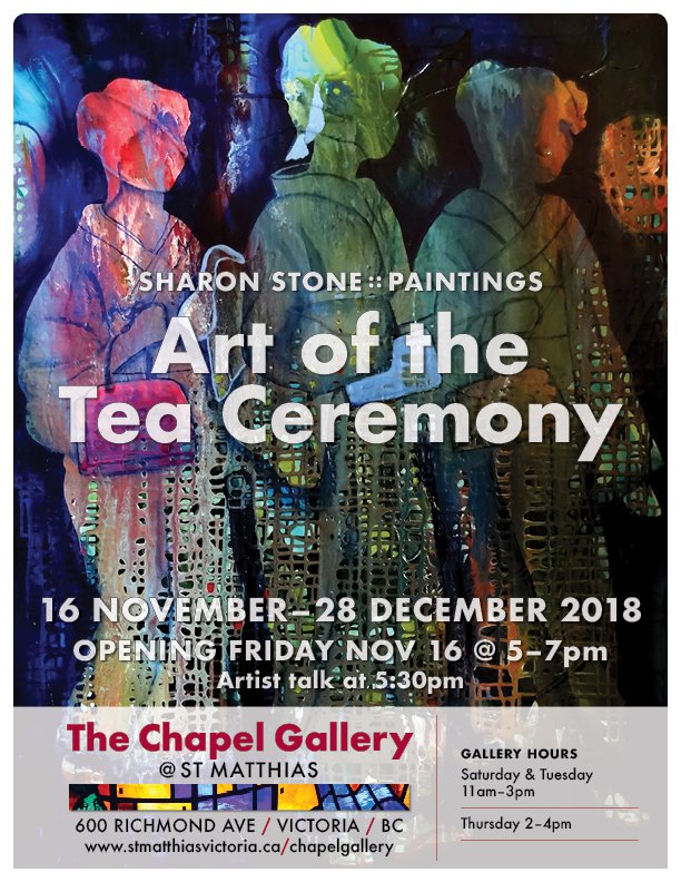 Sharon Stone, "Art of the Tea Ceremony," 2018
