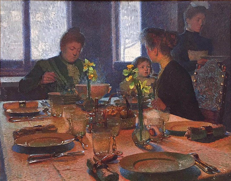 Carl Moll, "At the Lunch Table," 1901
