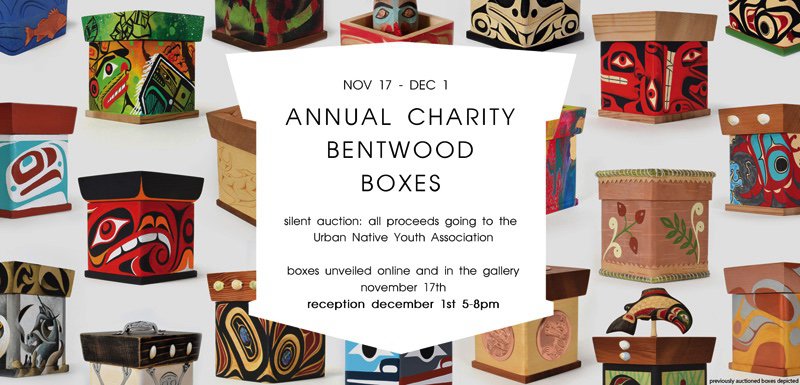 Lattimer Gallery, "Annual Charity Bentwood Boxes," 2018