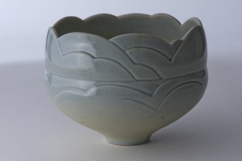 Byron Johnstad, "Carved stoneware bowl," 1977-1982