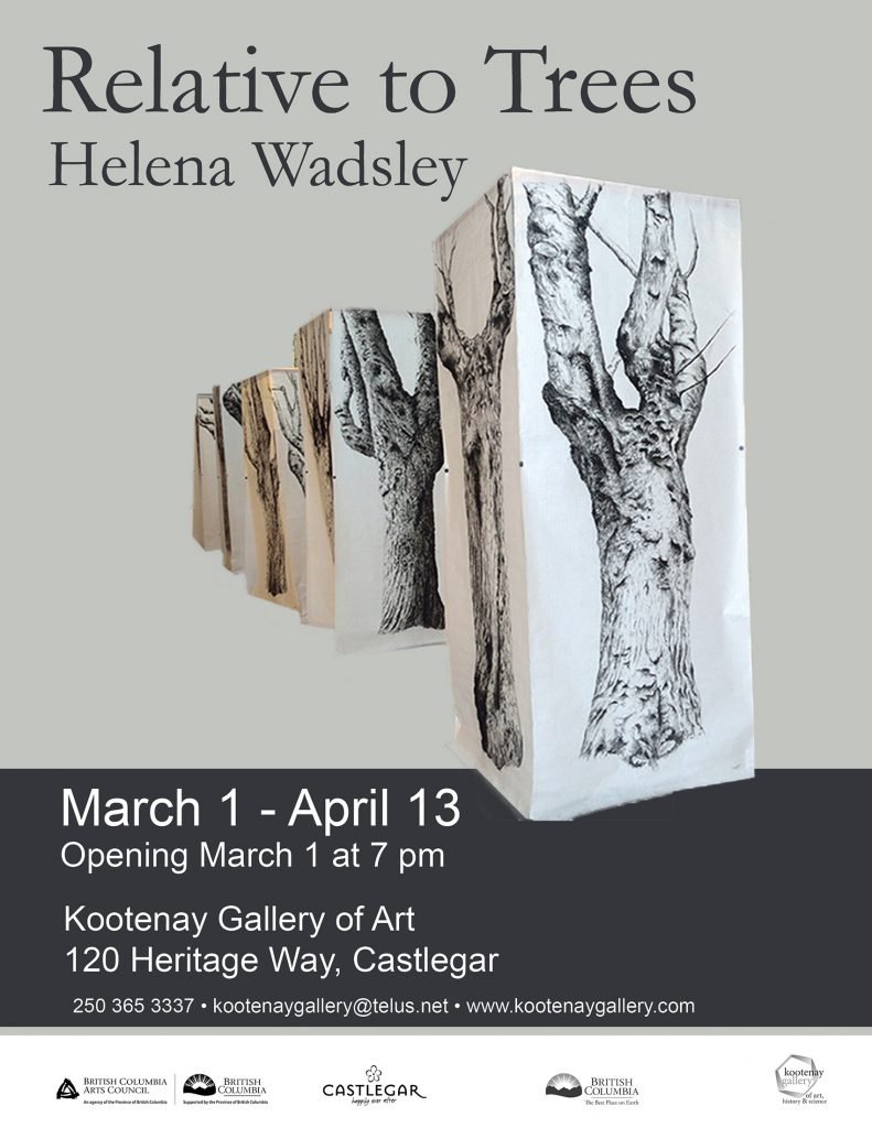Helena Wadsley, "Relative to Trees," 2019