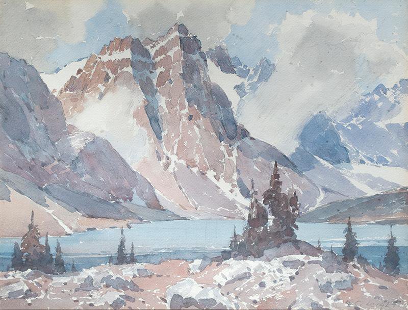A. C. Leighton, "Moraine Lake, Alta," nd
