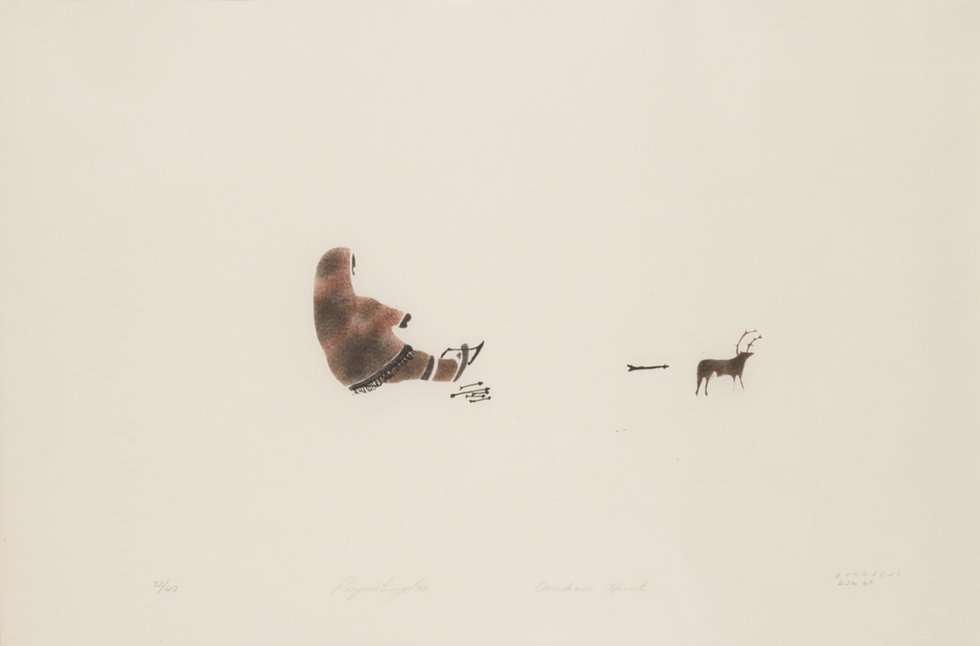 Elisapee Ishulutaq, "Caribou Hunt," 1972