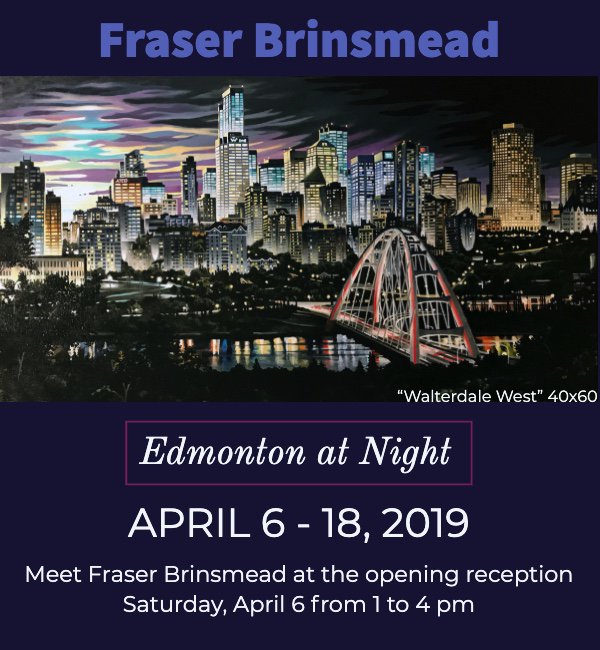 Fraser Brinsmead, "Edmonton at Night," 2019