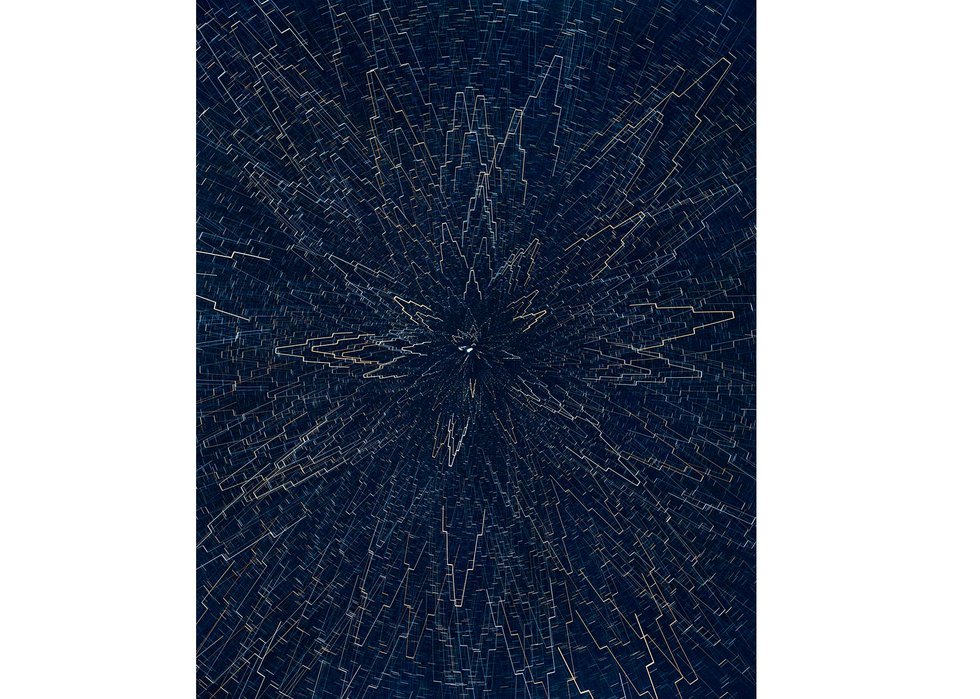 James Nizam,“Drawing with Starlight (Gate)," 2019