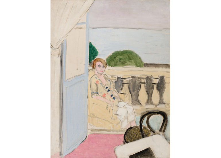 Henri Matisse, "Femme assise sur un balcon," 1919