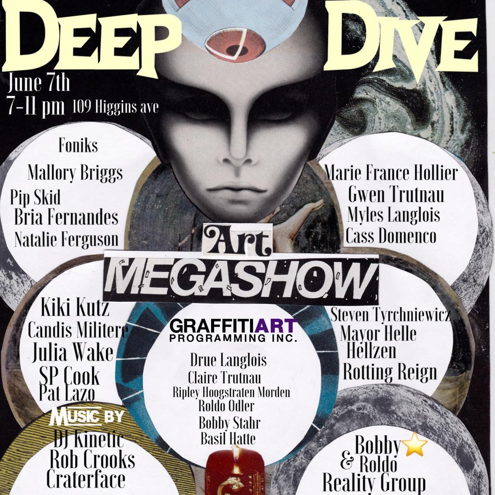 Graffitti Gallery, "Deep Dive Art MegaShow," 2019