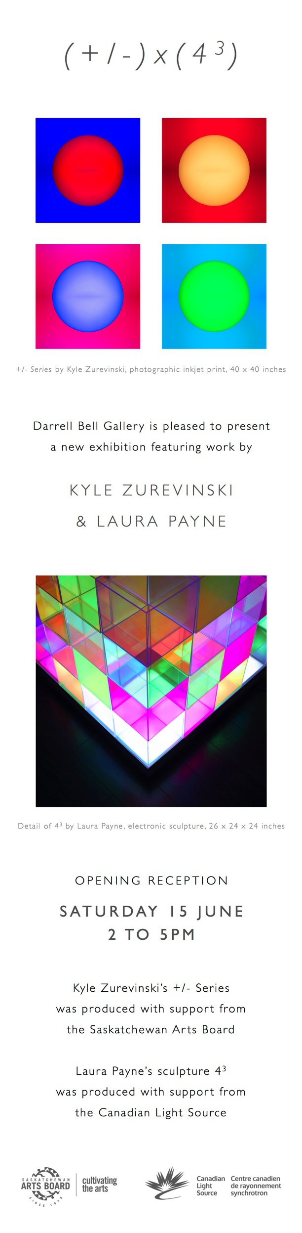 Kyle Zurevinski + Laura Payne = (+/-) × (4^3)