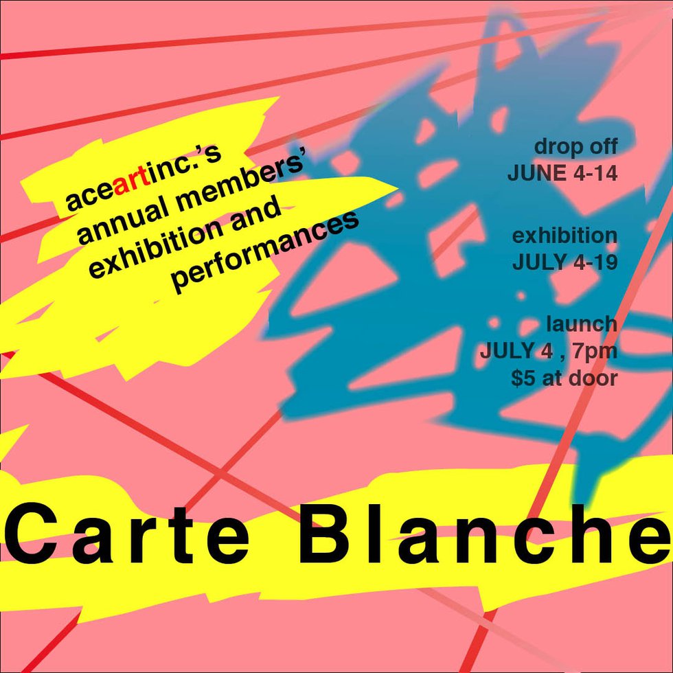 aceartinc. "Carte Blanche | Annual Members' Exhibition," 2019