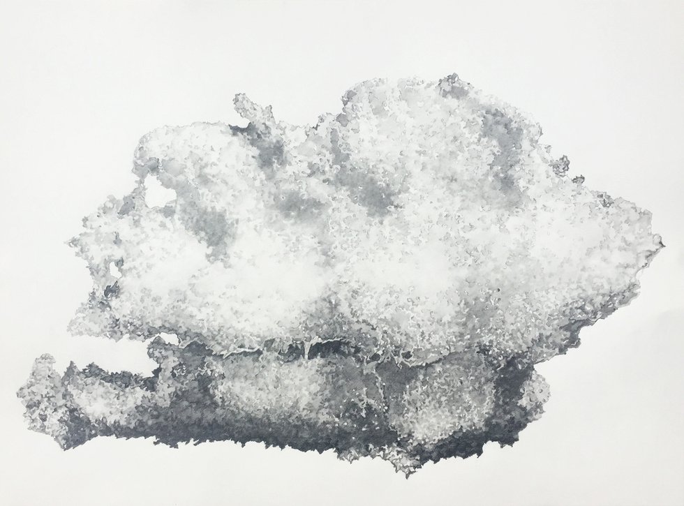 Christine Kirouac, "Spring, Snow, Cloud," 2019